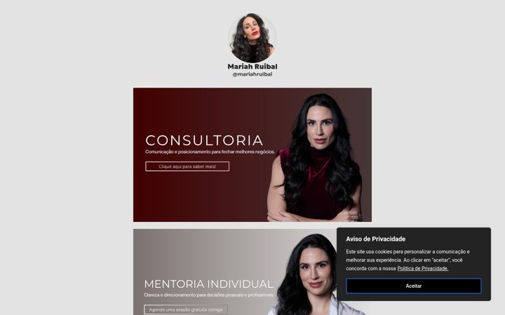 Screenshot of mariahruibal.com