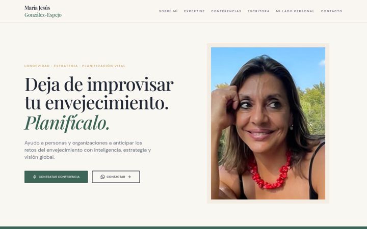 Screenshot of mariajesusgonzalezespejo.com