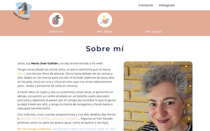 Screenshot of mariajoseguitian.com