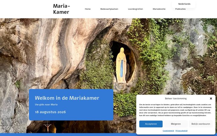 Screenshot of mariakamer.nl