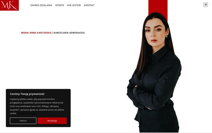 Screenshot of mariakanturska.pl