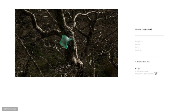 Screenshot von mariakarkanaki.com