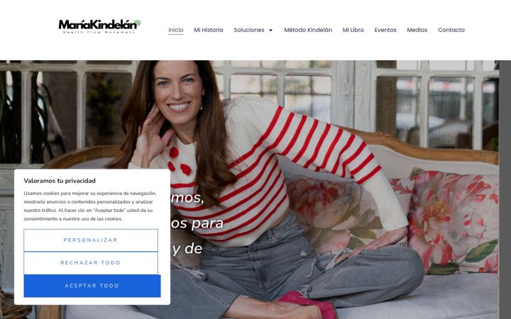 Screenshot of mariakindelan.com