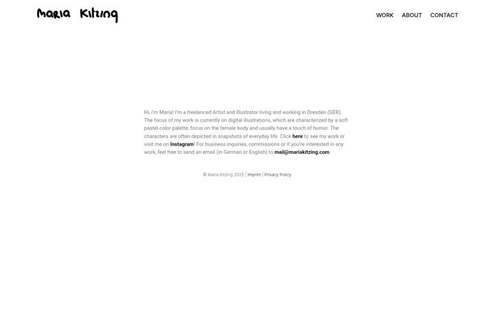 Screenshot of mariakitzing.com