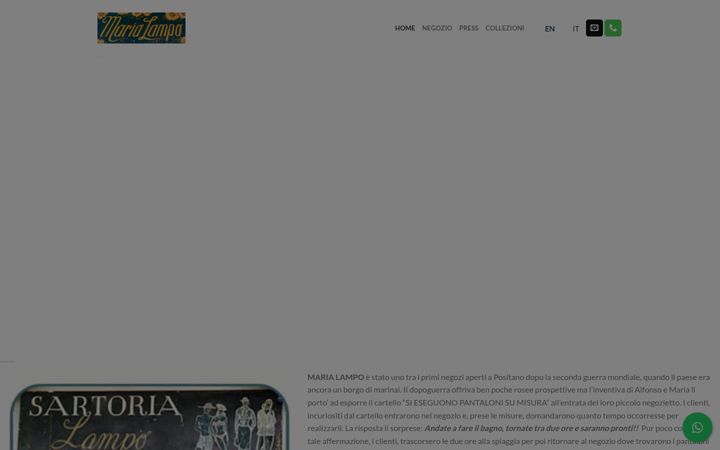 Screenshot of marialampo.it