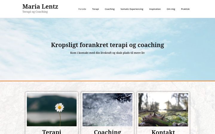 Ekrānuzņēmums no marialentz.dk