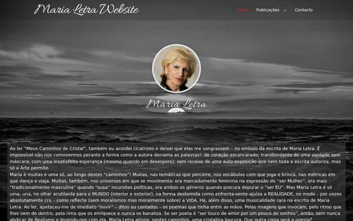 Screenshot of marialetra.com