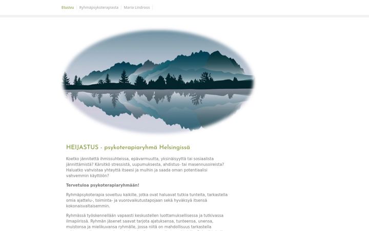 Screenshot of marialindroos.fi
