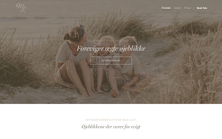 Screenshot of marialoejborg.dk