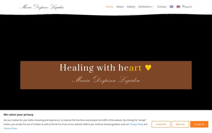 Screenshot of marialogidou.com