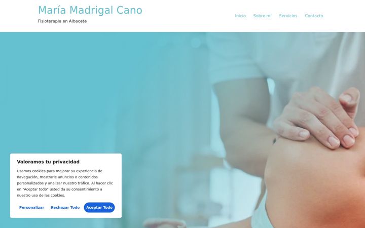 Screenshot of mariamadrigal-fisio.com