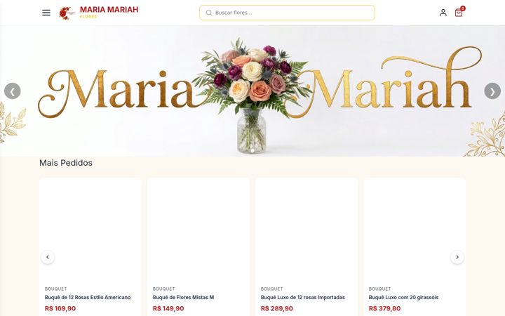 Screenshot of mariamariahflores.com.br
