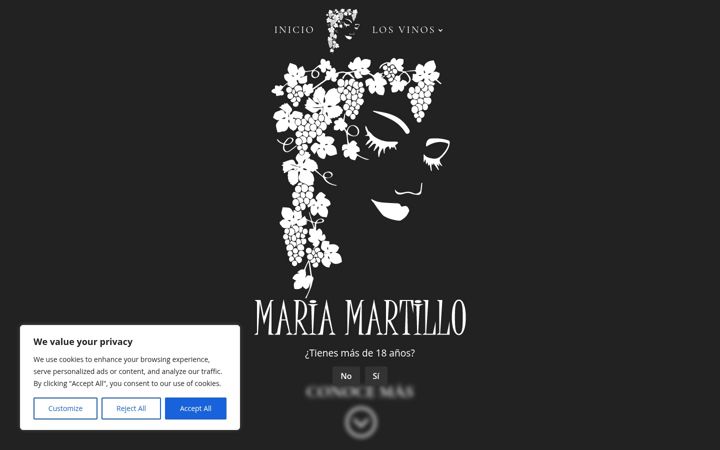 Screenshot of mariamartillo.es