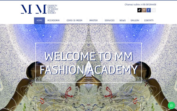 Screenshot of mariamauroacademy.it
