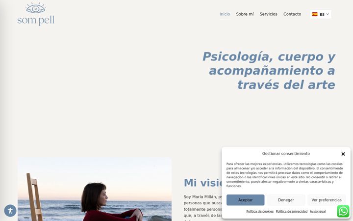 Screenshot of mariamillanpsicologia.com