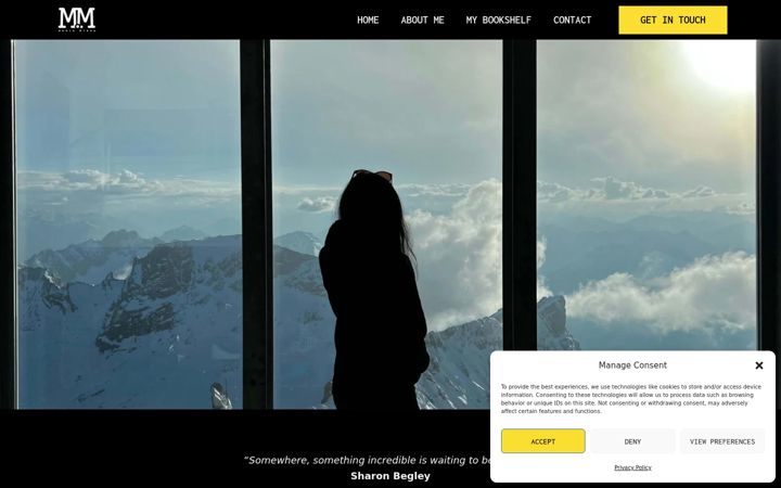 Screenshot of mariamirza.com