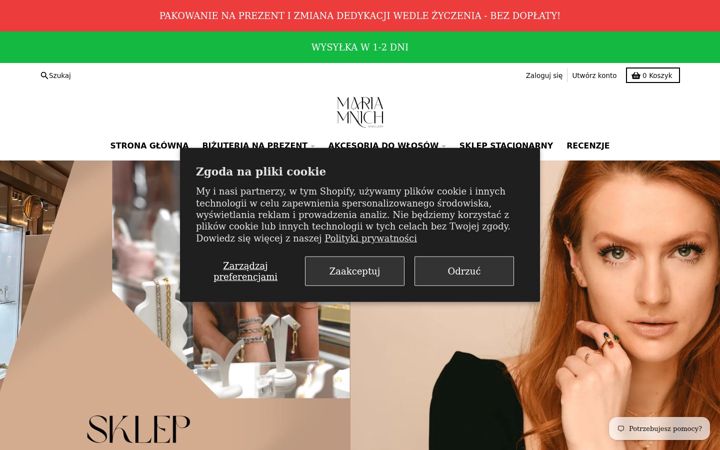 Screenshot of mariamnich.pl