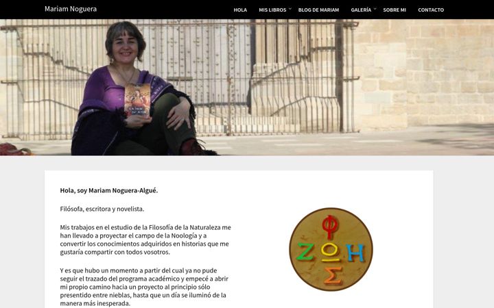 Screenshot of mariamnoguera.com