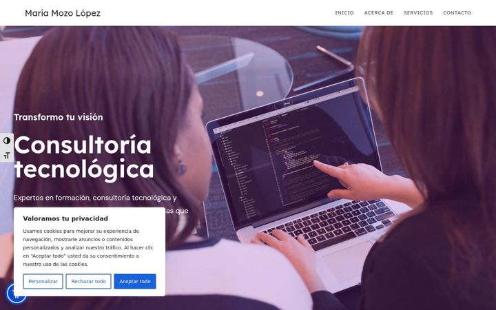 Screenshot of mariamozo.es
