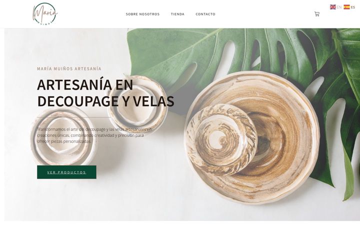 Screenshot of mariamuinosartesania.com