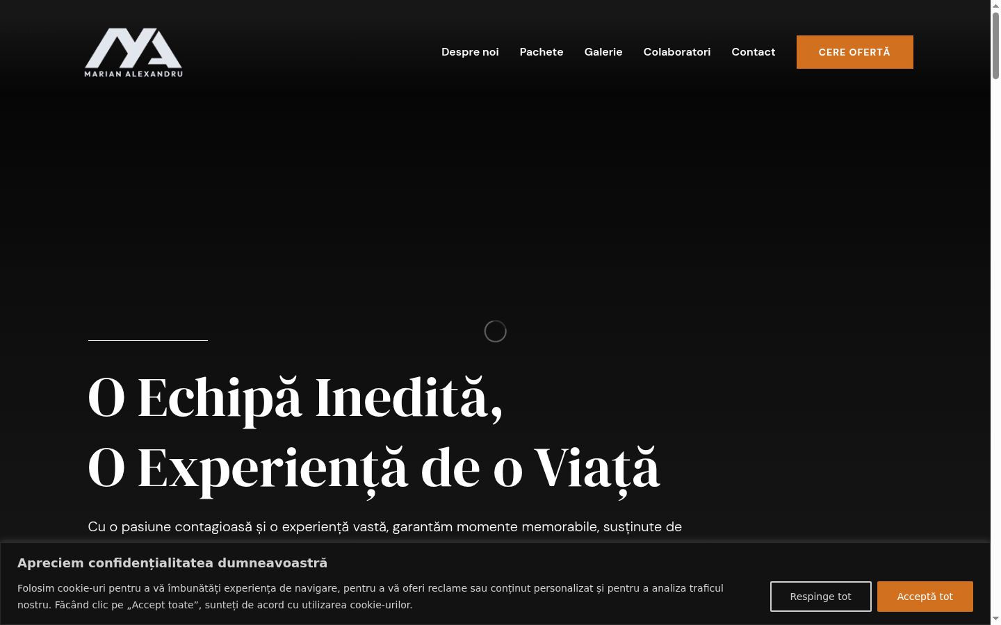Screenshot tal-banner tal-kunsens muri qabel kwalunkwe interazzjoni