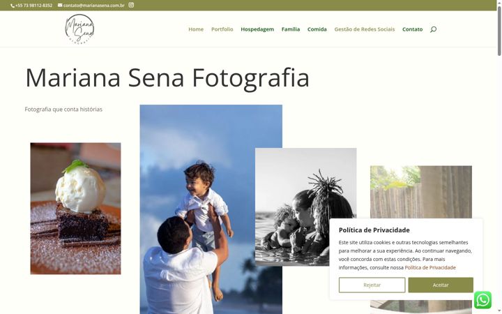 Screenshot of marianasena.com.br