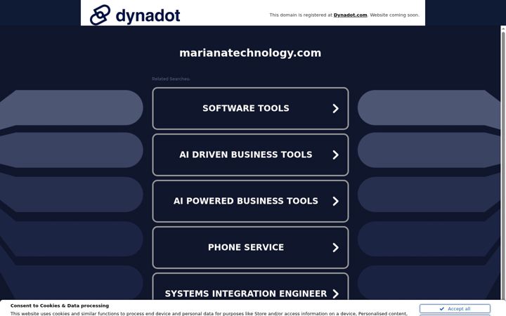 Screenshot of marianatechnology.com