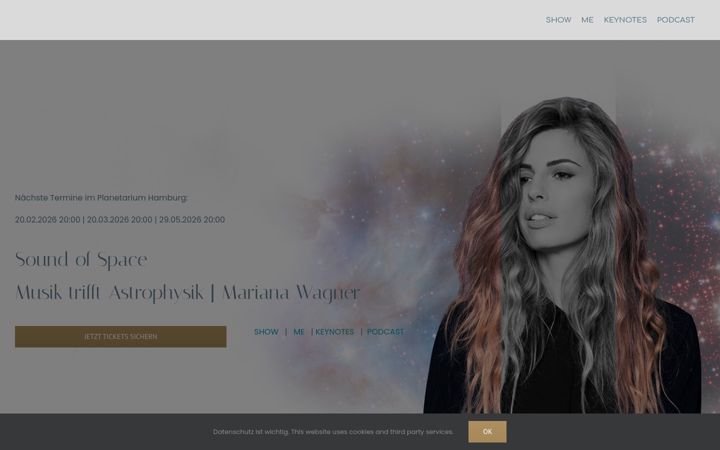 Screenshot of marianawagner.de