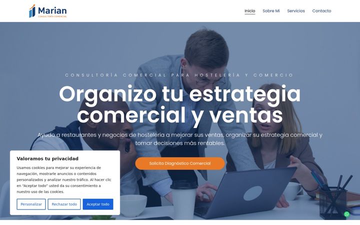 Screenshot of marianconsultoriacomercial.com