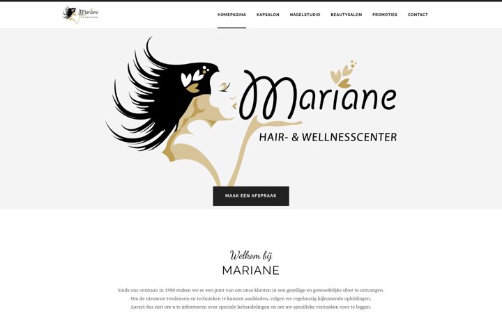 Screenshot of mariane-hair-wellnesscenter.be