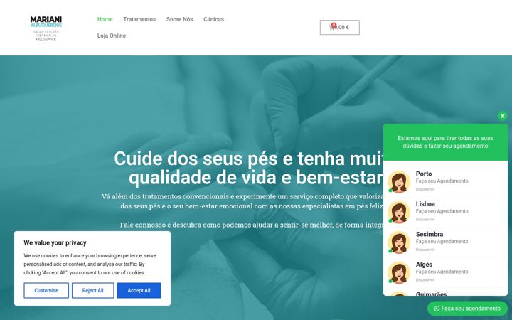 Screenshot of marianialbuquerque.com