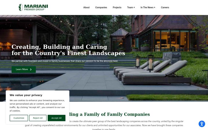 Screenshot of marianipremiergroup.com