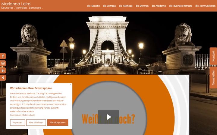 Screenshot of mariannaleins.com
