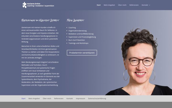 Screenshot of marianne-brehm.de