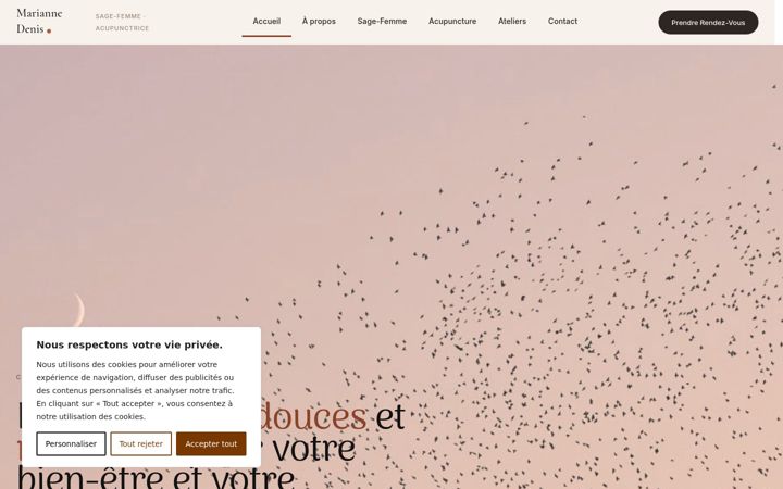 Screenshot of marianne-denis.ch
