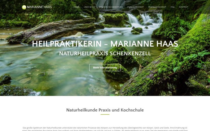 Screenshot of marianne-haas.de