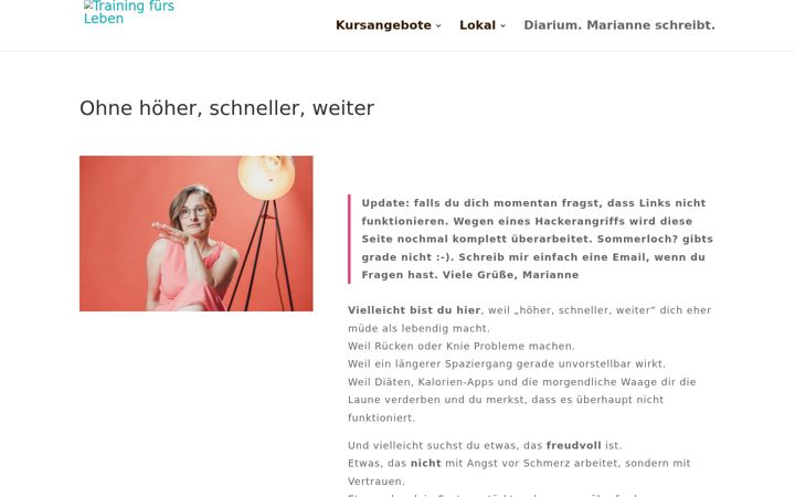 Screenshot of mariannebrenninger.de