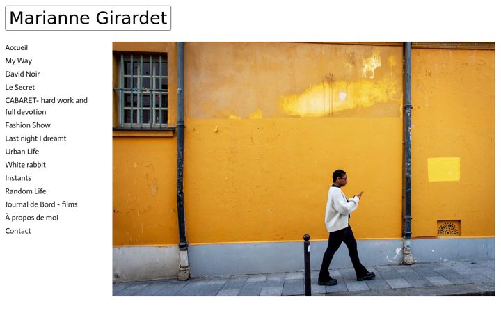 Screenshot of mariannegirardet.com