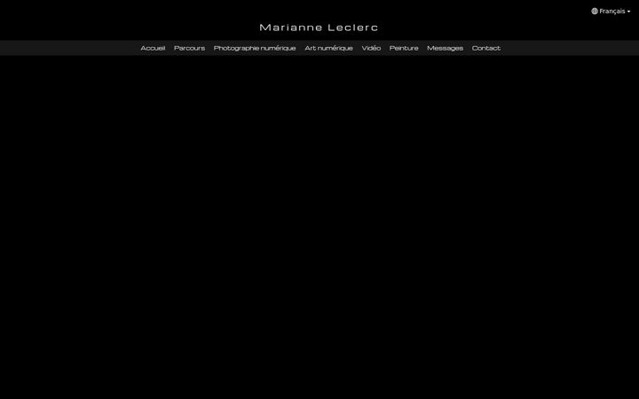 Screenshot of marianneleclerc.com
