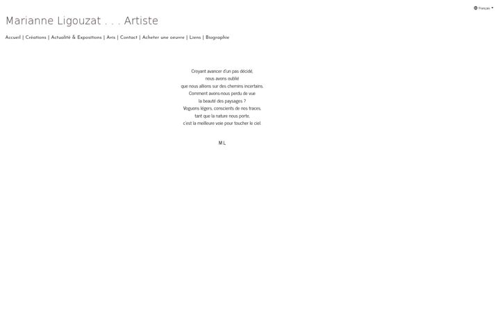 Screenshot of marianneligouzat.com