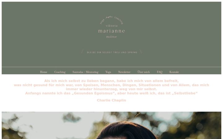 Screenshot of mariannemolitor.com
