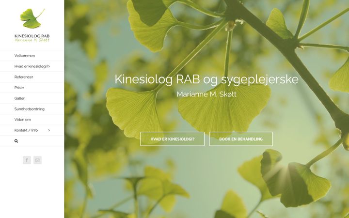 Screenshot of mariannemskoett.dk