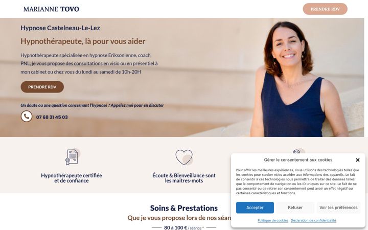 Screenshot of mariannetovo.fr