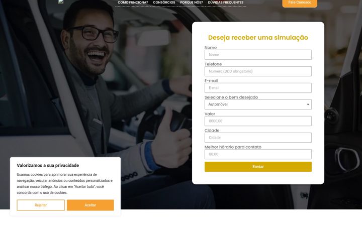 Screenshot of marianoconsorcio.com.br
