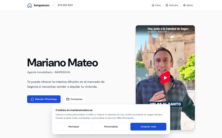 Screenshot of marianomateo.es