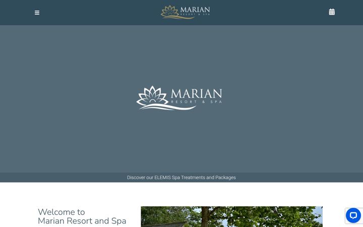 Screenshot of marianresortandspa.com