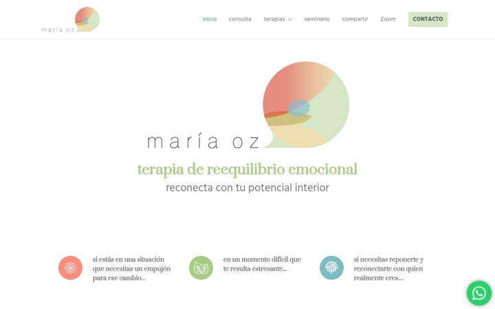 Screenshot of mariaoz.com