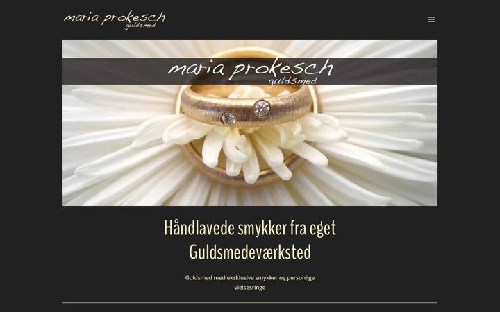 Screenshot of mariaprokesch.dk