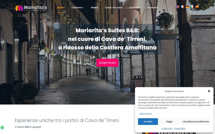 Screenshot of mariaritasuites.it