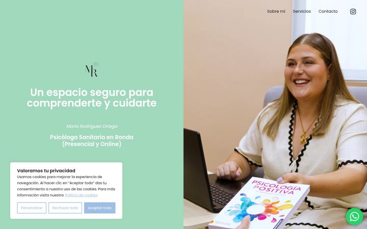 Screenshot of mariarodriguezpsicologa.com